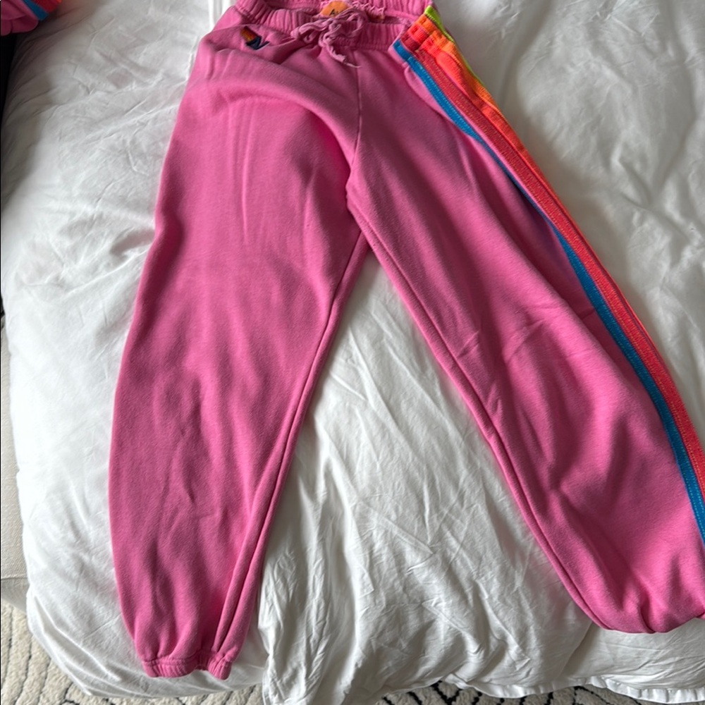 Women's Joggers with Rainbow Stripe